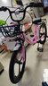 凤凰（Phoenix）儿童自行车凤凰儿童自行车10岁以上女童自行车6-10岁小学生自行车 顶配粉丨一体轮+后座+减震+礼包 20寸【适合130-160cm】 实拍图