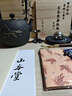 山本堂高端铁壶日本茶具原装进口煮茶器茶壶镶嵌银壶铸铁茶壶铁壶煮茶炉 富士山-烟波套装 实拍图