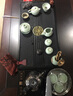 咪曦乌金石茶具套装家用整块茶盘紫砂功夫茶具全自动电磁炉茶台可定制 琴音茶盘+汝窑+全自动电磁炉 70*37*2cm 实拍图