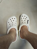 crocs卡骆驰洞洞鞋贝雅男鞋女鞋轻便耐磨一脚蹬拖鞋休闲鞋|10126 白-100 44 (280mm) 实拍图