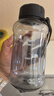 【京东物流】水杯便携过滤杯子吨吨桶防摔学生户外运动健身水壶 黑色 800ml 实拍图
