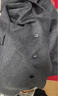 伊芙丽蒋欣代言【镇店爆款】驼绒桑蚕丝高级双面毛呢外套羊毛大衣女冬季 晓雾灰 M 115-135斤 实拍图