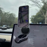 领臣 车载手机支架真空磁吸magsafe汽车中控台专用导航固定支撑架 黑色 实拍图