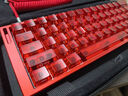 炎竞V1铝坨坨外壳适配wooting60HE键盘客制化底壳HM66 GH60美加狮mad60小夜魔K64 M6H ISO64 66XU 红色阳极+黄铜配重块 实拍图