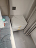 罗森（LUOSEN）床头柜卧室现代简约岩板轻奢烤漆床边柜小户型置物收纳柜纯白45cm 实拍图