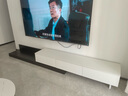玉威森电视柜现代简约客厅家用小户型落地伸缩2024新款茶几电视机柜组合 白+黑色 【伸缩长度200-380CM】 实拍图