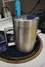 美厨（maxcook）316不锈钢水杯 双层泡茶杯口杯儿童学生带盖手柄400ml  MCB1112 实拍图