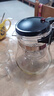茶壶泡茶杯家用茶具茶水分离滤茶器烧水壶玻璃飘逸杯泡茶壶个人 【防爆高硅】1200ML+4个品茗杯 实拍图