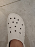 CROCS卡骆驰洞洞鞋贝雅男鞋女鞋轻便耐磨一脚蹬拖鞋休闲鞋|10126 白-100 45 (290mm) 实拍图