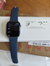 Apple/苹果 Watch Series 10 智能手表GPS款46毫米银色铝金属表壳丹宁色运动型表带M/L MX223CH/B 实拍图