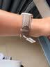 ROMISS适用苹果手表表带荔枝纹真皮iWatch表带 applewatch s12/11/10/s9/ultra新款腕带高级感皮质男女款 大象灰-男女通用款 (S) 40/41/42mm表盘-银色针 实拍图