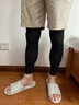 结盟者防晒腿套男冰丝夏季加长跑徒护腿女户外骑行步运动马拉松护腿袜套 纯黑【一双装】UPF50+男女通用 实拍图