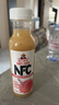 福兰农庄NFC100%水蜜桃果汁纯鲜榨果汁饮料0添加0脂肪300ml*6瓶 实拍图