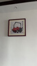 紫腾随轩齐白石装饰画新中式客厅背景墙面挂画卧室饭厅餐厅水墨虾壁画 荔枝A款 50*50cm红木色实木框 实拍图