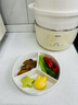浦利顿（PLODON）小陶气辅食锅 婴儿BB煲蒸煮炖一体锅 宝宝煲粥炖汤 电炖锅 电蒸锅 实拍图