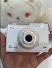 HKMW 索尼机（SOYN）同款 6400W高清翻屏微单数码相机可声控拍摄照相机学生入门级CCD相机 亮雅白+32G卡【标配版：相机+布袋+镜头盖+手腕 实拍图