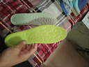 吸汗透气鞋垫军训防臭软弹净味运动除臭男士久站不累减震超软透气 超软运动鞋垫-绿底黑【1双装】 45-46 实拍图