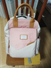 VICTORIATOURIST双肩包女旅行背包大容量14英寸电脑包撞色大中学生书包T2101粉色 实拍图