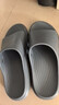京东京造【3.5cm踩屎感】eva厚底拖鞋男士防臭休闲凉拖鞋夜色黑 40-41 实拍图