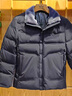 鸭鸭（YAYA）爸爸装羽绒服男25冬季新款羊羔毛领中老年人短款上衣加厚保暖外套 黑色 XL /180 【建议130-145斤】 实拍图