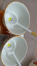 【超级爆品】陶瓷碗高颜值饭碗加厚碗勺套装可爱卡通碗盘餐具套装 山菊花2碗2勺 实拍图