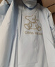 牧萌（moremerry）儿童雨衣男童女童学生上学带书包位卡通雨披 清新蓝加厚款 4XL 实拍图