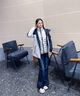 波司登2025新款冲锋衣鹅绒服女短款三合一防风防水保暖外套B250331302 月光白/黑色|8050/8056|80MC XS 155/80A 体重约100斤以内 实拍图