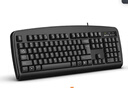 双飞燕（A4TECH)KB-8U 键盘有线 薄膜办公打字用键盘笔记本外接台式电脑通用键盘104键 USB接口 黑色 实拍图