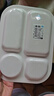 希尔儿童餐盘卡通分格幼儿园家用宝宝吃饭碗勺子水杯汪汪队辅食餐具 黄色长方形四格盘28*20.5*1.9cm 实拍图