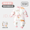 良良（liangliang）婴儿睡袋夏季空调房防踢被宝宝纯棉防惊跳四季通用可拆袖儿童睡袋 雨林粉·薄夹棉【适合20-25℃】 2XL（建议身高100-115CM） 实拍图