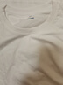 真维斯（JEANSWEST）纯棉t恤女士夏季2025新款休闲慵懒风短袖女装潮流宽松半袖上衣服 白色 纯色 S 实拍图