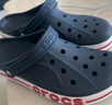 crocs卡骆驰洞洞鞋贝雅卡骆班轻便耐磨一脚蹬休闲鞋|205089 深蓝/辣椒红-4CC 45 (290mm) 实拍图
