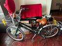 兰令自行车成年人通勤铝合金女士亲子带小孩城市上班代步变速单车 花语-祖母绿【升级弯把+加厚座垫】 24英寸 禧玛诺7速 实拍图