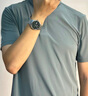 KOLON SPORT/可隆速干POLO 男士吸湿小翻领抗菌户外运动印花短袖 LHPT5MTT31-LB 浅蓝色 XL 180/100A 实拍图