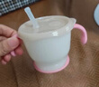 利其尔（Richell） 宝宝学饮杯儿童吸管水杯婴儿训练杯畅饮杯吸管杯牛奶杯漱口杯 软萌粉 实拍图