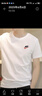 耐克（NIKE） t恤短袖男士2025夏季跑步训练健身运动衫透气休闲圆领半袖 纯棉AR4999-100白红刺绣小标 XL 180/建议体重150-180斤 实拍图