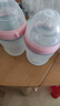 可么多么（como tomo）婴幼儿宽口径防胀气硅胶奶瓶（3-6个月）葫芦形250ml【沃尔玛】 粉色 250ml 3-6月 2个装 实拍图