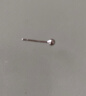 Lnieer999足银耳棒养耳洞银耳钉女睡觉免摘小巧精致耳骨耳针不易过敏 999足银【3mm】圆头耳钉一对 实拍图