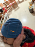 李宁（LI-NING）泳帽男女长发舒适布游泳帽时尚护耳不勒头印花泳帽6281黑 实拍图