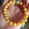 欧采妮（OUCERNY）蜜蜡手串天然琥珀原石满蜜鸡油黄老蜜蜡圆珠佛珠南红多宝diy手链 实拍图