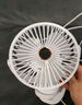 索盈小风扇桌面小型宿舍制冷空调风宝静音电风扇usb可充电涡轮夹子扇壁挂床上用台式 蓝【金榜推荐】冲插两用丨五档冷风 超长续航床头迷你卧室办公室便携厨房挂壁降温神器 实拍图