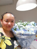 艾斯维娜鲜花速递向日葵混搭花束生日礼物全国同城配送 33朵碎冰蓝玫瑰花束 实拍图