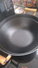 典匠大铁锅铸铁加深家用炒锅无涂层生铁锅圆底双耳炒菜锅具36cm 实拍图