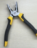 得力（deli）双色胶柄钢丝钳老虎钳多功能钢丝钳断线钳虎口钳子电工夹持8英寸 实拍图