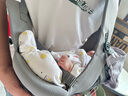 萌娃新宠婴儿背带前后两用前抱式夏季背宝宝外出简易抱娃轻便初生背娃神器 JD冰丝灰（收纳/遮阳帽/防咬巾） 实拍图