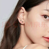 男女925银耳钉女养耳洞耳棒耳骨钉睡觉免摘防堵针银针耳饰防过敏 【1对装】3mm圆头耳钉 实拍图
