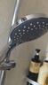 摩恩（MOEN）淋浴花洒套装 五功能增压手持 防缠绕花洒软管带底座三件套HH5002 实拍图