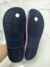 卡骆驰crocs贝雅卡骆班运动拖鞋男鞋女鞋居家夹脚平底人字拖鞋|205393 深蓝/辣椒红-4CC 45 (290mm) 实拍图
