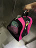 米高轮滑护具自行车骑行儿童溜冰鞋滑板车护具头盔包全套装 粉色大码 实拍图