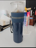 富光玻璃杯 高硼硅泡茶杯子 茶水分离杯 商务办公便携塑玻水杯男女士 实拍图